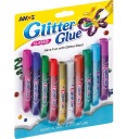 AMOS GCL10B10 glitrové lepidlo (10 farieb)