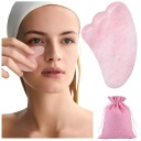 GUA SHA KAMEŇOVÁ JADE MASÁŽ QUARTZ + TAŠKA