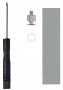Skrutka pre M.2 SSD disk, vzdialenosť 2,5mm + Thermopad + skrutkovač