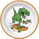 PAPIEROVÉ TANIERE DINOSAUR Dino Animals Plazy Birthday Party 18cm 8ks.