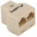 Adaptér Cat5e LAN splitter 2x RJ45 Splitter UTP