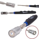 TELESKOPICKÝ MAGNETICKÝ UCHOVÁVAČ + LED 16-80cm NASTAVITEĽNÝ