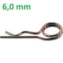 Dvojitý zatvárací špendlík Beta 6 mm