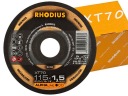 DISKY NEREZOVÉ KOVOVÉ REZNÉ KOTOUČE INOX 115x1,0 RHODIUS GERMANY XT70