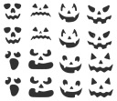Strašidelné halloweenské nálepky - 16 ks.