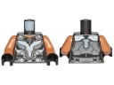 Lego New Torso Pearl Dark Grey Female Armor Valkyrie 973pb4686c01