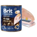 BRIT BY NATURE Mokré krmivo pre psov Ryby 800g