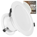 LED stropný panel, zapustený, pod omietku, okrúhly, 18 W, nebliká, CCD