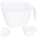 CEDNÍK Plastový univerzálny cedník s rukoväťou, biely, kuchynský, 2,4 l, veľ