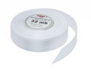 Saténová stuha Biela stuha 25mm 32m 8002