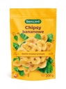 BAKALLAND Chips, banánové chipsy, sušené banánové plátky, 200 g