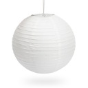 Papierové tienidlo LAMPION KULA biele - cca 40cm