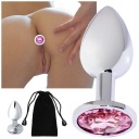 Análny kolík s kryštálom, veľkosť S ANAL SEX 7cm x 2,8cm
