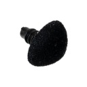 2 ks. - flockovaný upínací nos 15x12mm, čierny