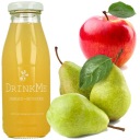 DrinkMe Juice 100% Apple Hruška 100% NATURAL, lisovaný, 250ml nat. zamračené