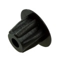 100x Čierna nábytková zátka pre 5 mm otvor
