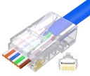 RJ45 zástrčka 8P8C cat5E priechodná EZ 10 ks internet