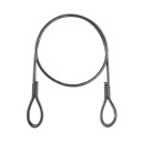 Lano PVC Oceľový kábel s očkami Slučky 4mm 40cm 0,4m