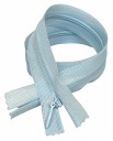 Skrytý zips, pevná modrá, 22 cm