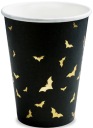 HRNČKY čierne so zlatými BATKY na HALLOWEEN Sv. Ondreja 220ml 6 ks