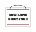 Laminovaný nápis DOČASNE ZATVORENÝ do predajne