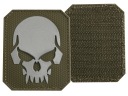Mil-Tec Skull 3D PVC nášivka na suchý zips - Olivový