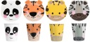 SADA HRNKOV, NARODENINOVÉ TANIERE, ZVIERATKÁ, ZOO, SAFARI, TIGER, ZEBRA, 8 ks.
