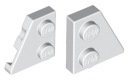 LEGO tanier 2x2 páry 24299 24307 biely (2g)