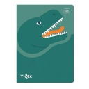 16-listový štvorčekový zápisník Dinosaurs Interprint