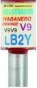 VW LB2Y V9 HABANERO ORANŽOVÝ LAK ŠKRABANY DOTYK
