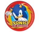 SONIC PAPIEROVÉ TANIERE Dekorácia k 10. narodeninám, 8 ks