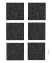Plstené podložky NA NÁBYTOK štvorcové x 6 25mm