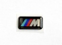 BMW M-Power chrómová 3D nálepka 17x9 odznak na ráfikoch, volant - 1 ks