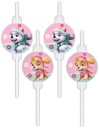 Papierové slamky na pitie PAW Patrol Skye