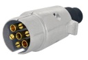 Zástrčka prívesu 12V 24V hliník 7PIN príves prívesu (3809a)