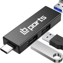 ADAPTÉR ADAPTÉR USB TYP C 3.0 USB HUB 3 PORTY USB TYP A 2.0 / 3.0