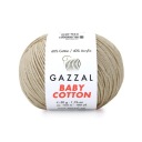 Gazzal Baby Bavlnená priadza 3446 - 50g - svetlo béžová