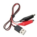 Testovací konektorový adaptér USB typu A samec na krokosvorky 62 cm