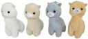 Maskot lamy alpaky 4 farby - 15cm