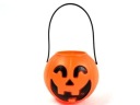 HALLOWEEN vedierko, košík na tekvicu, plast, 10x9 cm
