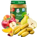 Banánový dezert s jablkom, hruškou a broskyňami Gerber Bio 6 m+ 190 g