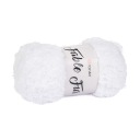 100g kožušinová priadza Fable Fur biela 965