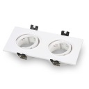 Dvojité WHITE MOVABLE svietidlo pre LED