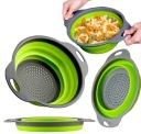 Skladací silikónový cedník s držadlami Colander Silicone Sitko Colors