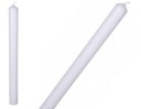 Biela sviečka na KRST, ozdobný podstavec, CELEBRITY, čistá, 40 cm, priemer 3 cm