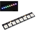 Programovateľný 8 x LED RGB SMD 5050 WS2812B modul