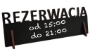 REZERVAČNÝ STOJAN NA TABUĽKU NA PÍSANIE