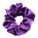Gumičky do vlasov scrunchie, fialový satén, bez spojov, satén