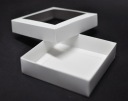 Kartónová škatuľka Balenie Medovníková krabička 12x12x3 cm BIELA ​​5 ks.