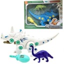 DINOSAUR NA MONTÁŽ + SÚPRAVA NA STAVBU POSTAVY